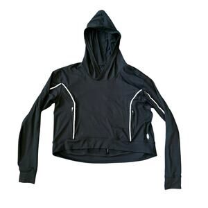 Free People Black Sweatshirt with White Details